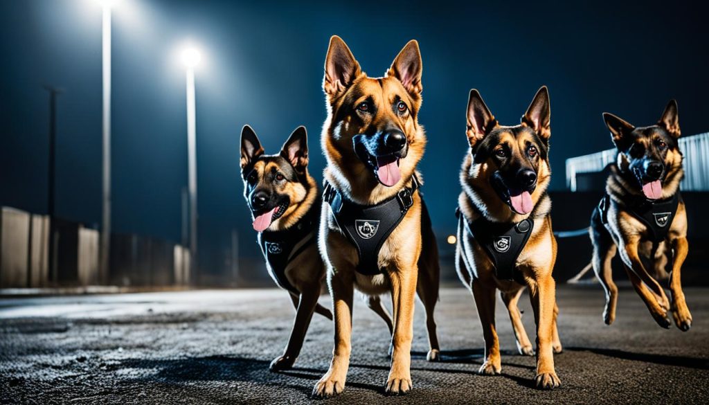 trained guard dogs